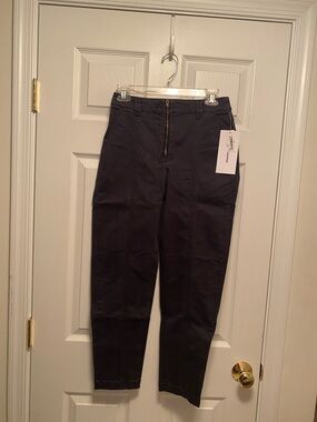 Amazon Essentials Black Chino Utility Pants with Front Zipper…size 2